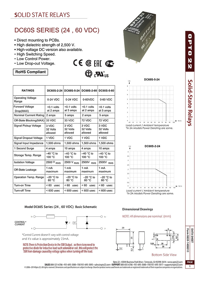 رله SSR مدل DC60S-5-24